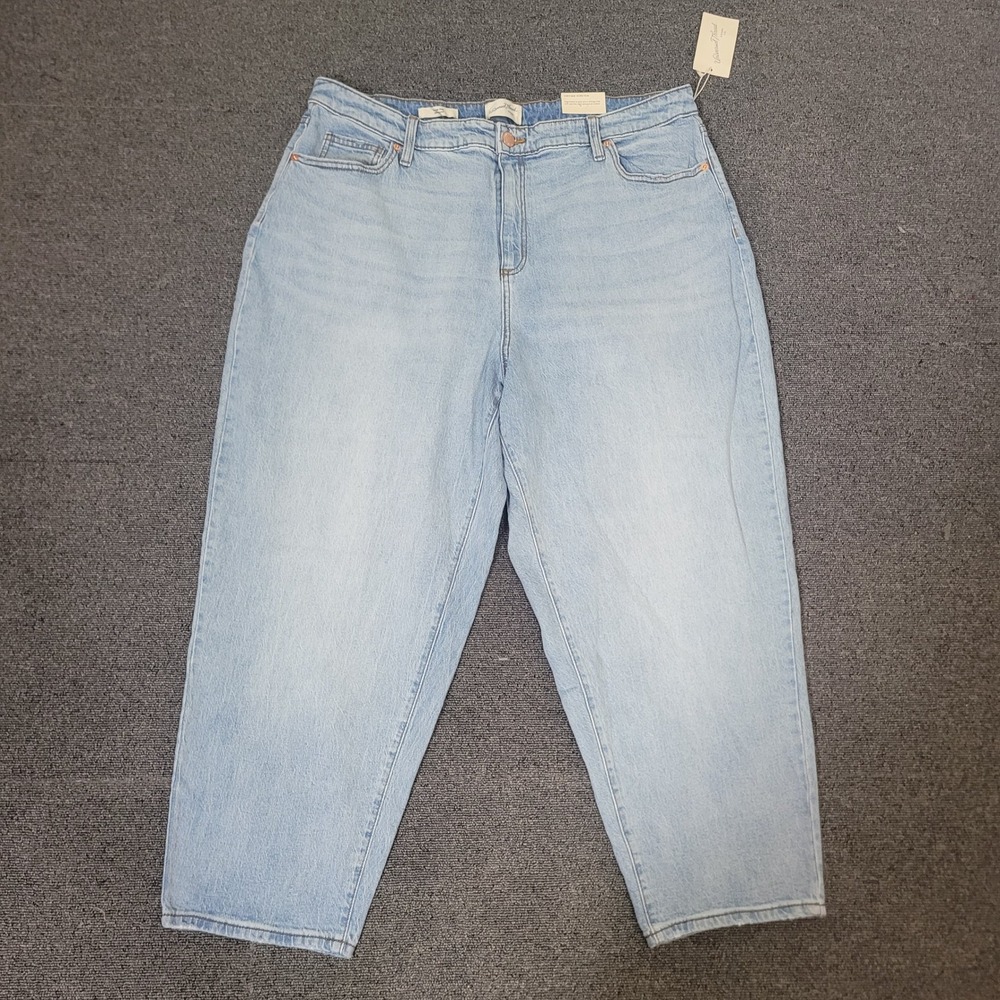 Universal Thread Size 18W Balloon Jean Womens Light Wash Vintage Stretch Denim